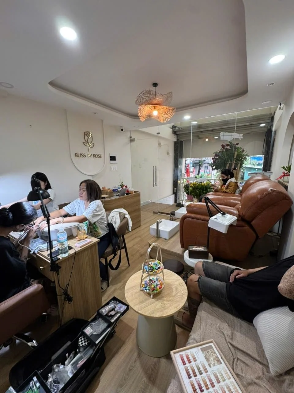 Nail Technicians Serving Guests at Bliss by Rose Ho Chi Minh City